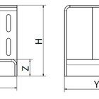Dimensions of console of clarifiers of metal plates