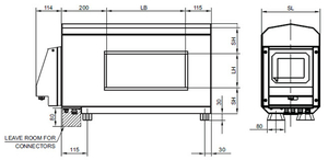 Dimensions of tunnel metal detector METRON 07 CI