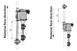 Vertical installation of metal detector P-TRON 05 GM V1
