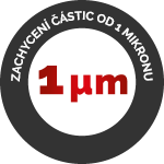 Separation of magnetic particles from 1 µm