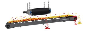 Connection of a magnetic plate and magnetic roll