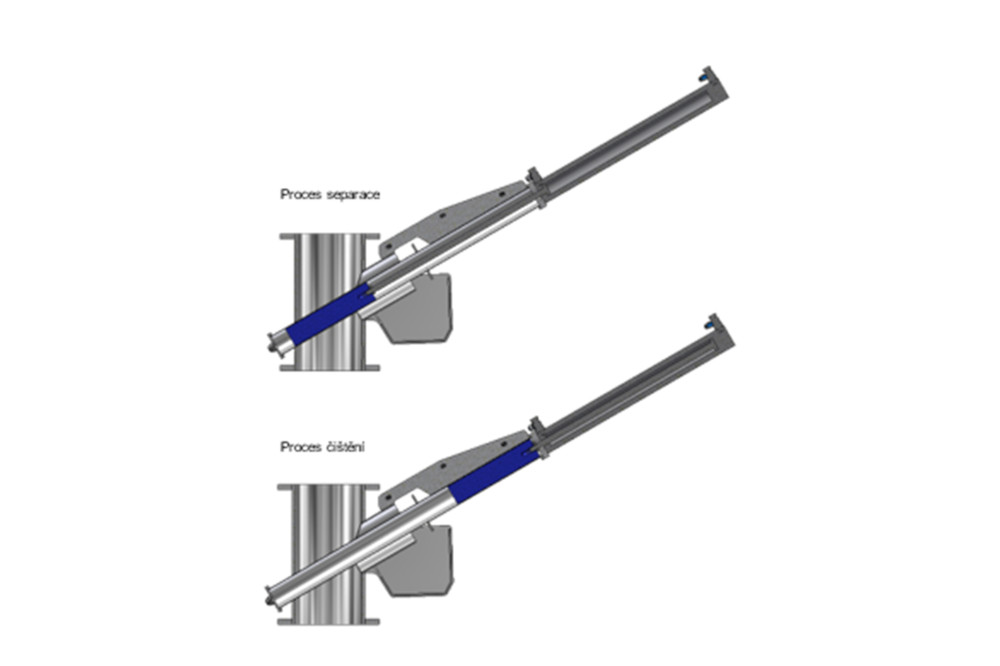 Installation of the automatic magnetic separator MSS-AC WORM