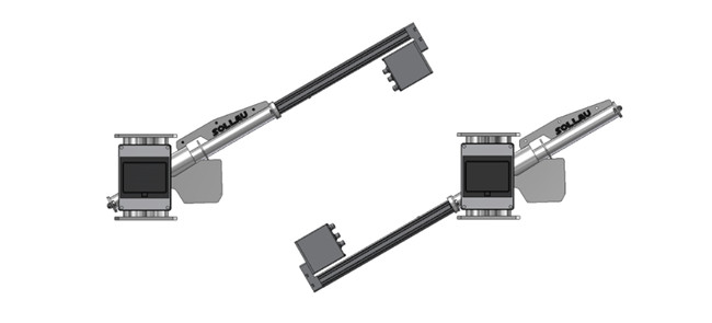 The cylinder can be placed in the upper or lower part of the separator