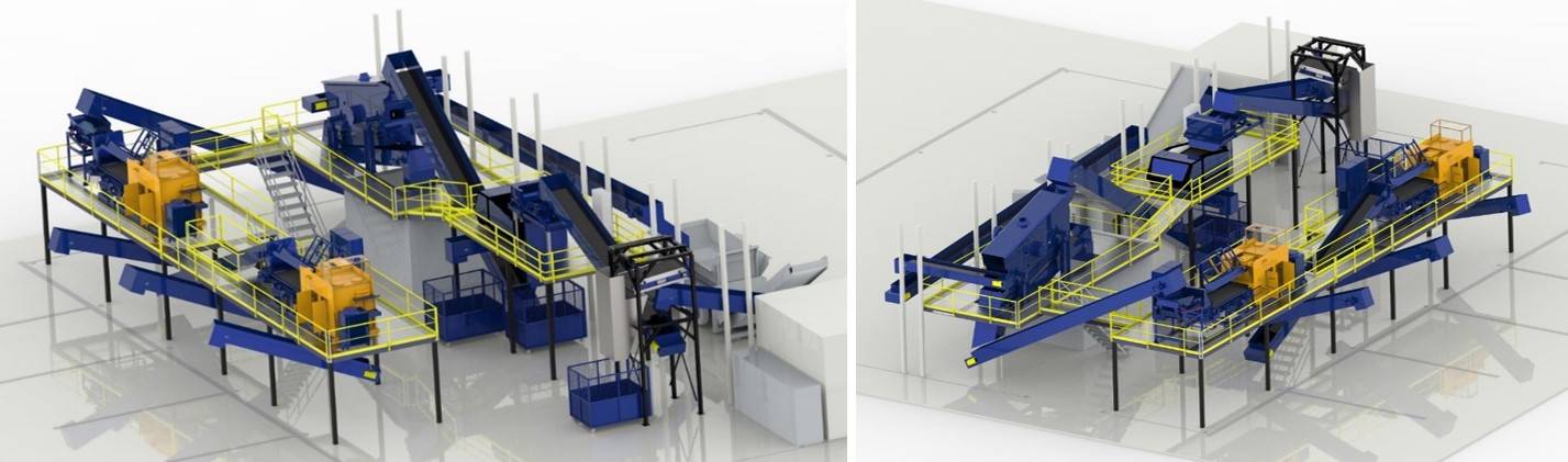 Automated sorting line for aluminum wheel discs