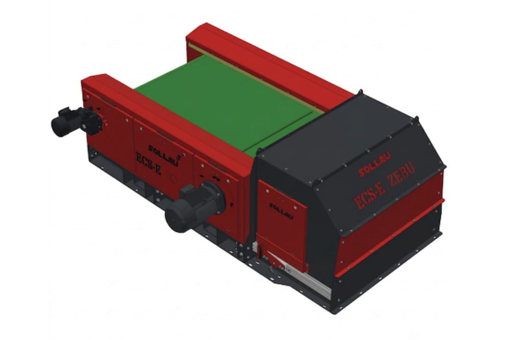 Eddy current separator with eccentrically mounted rotor ECS-E ZEBU