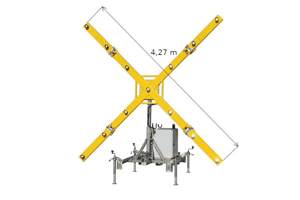 FIREFLY 4 portable lighted runway closure marker