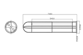 Bag filter magnets - long, MSF-L