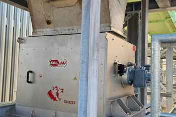Magnetic drum MBZ 506 F 1000 with solid recovered fuel SRF