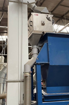 Magnetic drum in housing MBZ - recycling of plastic waste