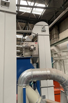 Magnetic drum in housing MBZ - recycling of plastic waste