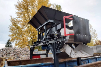 Magnetic drum MB 506 N 800 – cleaning up the iron fraction in metal recycling