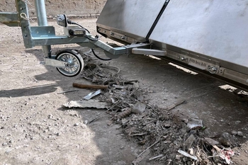 Magnetic sweeper MS 2000 FALCON – cleaning surfaces of fallen scrap