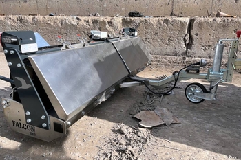 Magnetic sweeper MS 2000 FALCON – cleaning surfaces of fallen scrap