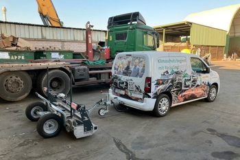 Magnetic sweeper MS 2000 FALCON – cleaning surfaces of fallen scrap