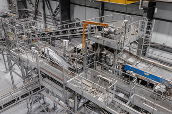 Sorting line – separation of non-ferrous metals from incinerator bottom ash