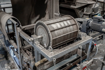 Magnetic drum MB – separation of non-ferrous metals from incinerator bottom ash