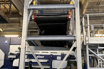 Overband magnetic separator DND-AC Mx8 F BEAST – metal separation from solid recovered fuel SRF