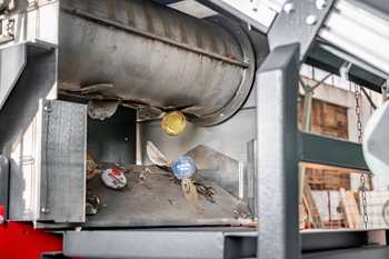 Enclosed magnetic drum MBZ 304 N 800 – metal separation from solid recovered fuel SRF