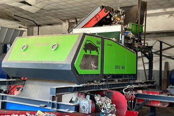 Eddy current separator ECS-E 2000 BULL – metal separation from solid recovered fuel SRF