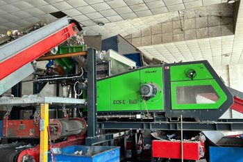 Eddy current separator ECS-E 2000 BULL – metal separation from solid recovered fuel SRF