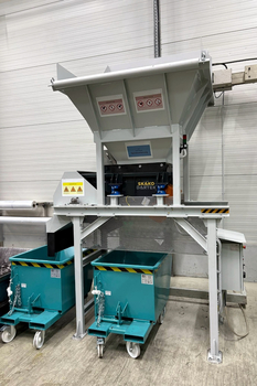 Magnetic drum MBZ 304 N 500 – sorting mixed bronze and cast-iron chips in engineering
