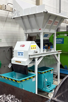 Magnetic drum MBZ 304 N 500 – sorting mixed bronze and cast-iron chips in engineering