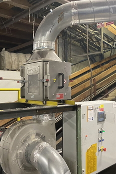 Chute magnet ML-P for pipes – pneumatic conveying of fibres in the textile industry