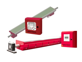 Industrial metal detectors for lines in textile industry