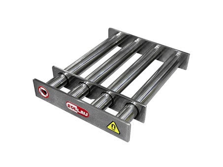 Magnetic grates MR with telescopic cores