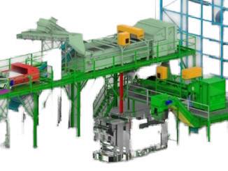 Automated line for sorting 3D plastic waste - PET bottles