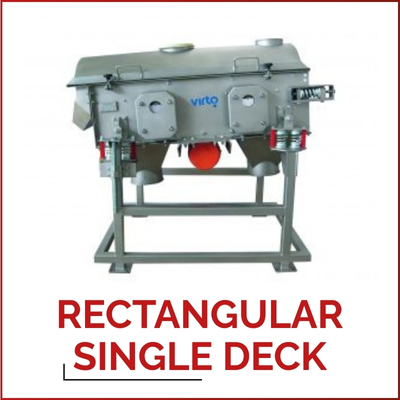 RECTANGULAR SINGLE DECK – vibrating sieve for extremely demanding applications