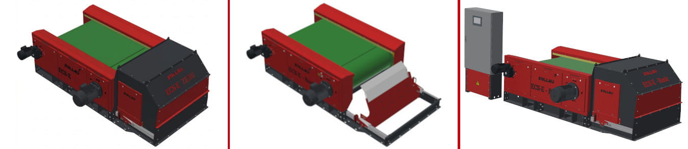 Magnetic separator with eccentrically mounted rotor ECS-E ZEBU