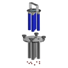 Removing the magnetic cores from the stainless steel protective tubes (metal particles fall off)