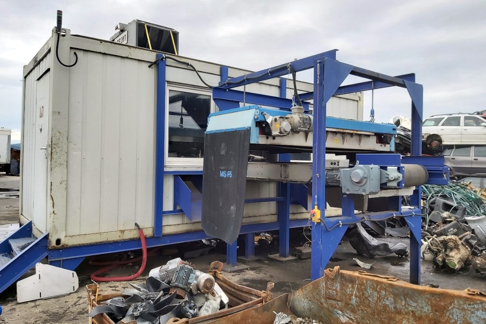 Motor Separation Systems Motor and gearbox recycling line - SOLLAU | Magnetic separation