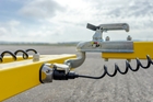 Magnetic sweeper MSA 9000 EAGLE is equipped with a removable and adjustable trailer hitch