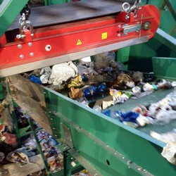 Automated plastic waste sorting line