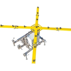 Portable lighted runway closure marker - assembly